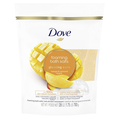 Dove Nourishing Secrets Bath Salts To Help Revive Sore, Tired Muscles Mango & Almond Bath Salts With Natural Skin Nourishers