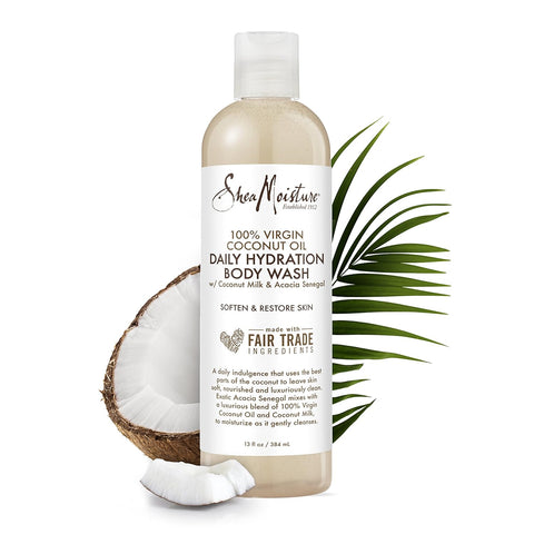 SheaMoisture 100% virgin coconut oil daily hydration bubble bath & body wash