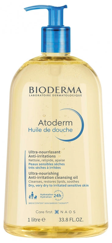 Bioderma Atoderm Ultra-Nourishing Shower Oil 1L - FOC