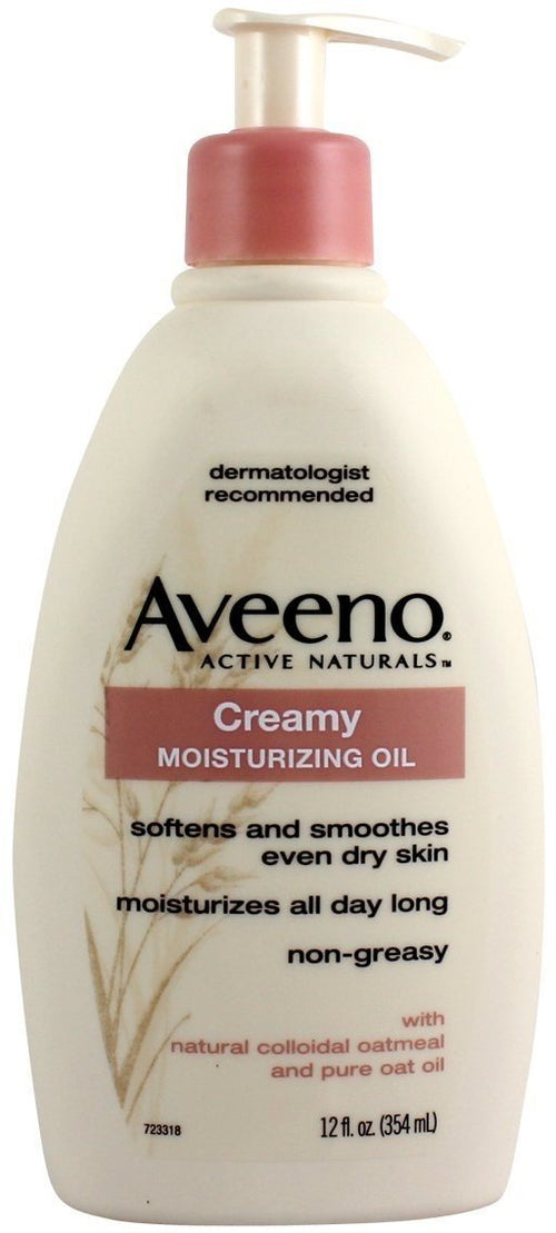 AVEENO Active Naturals Creamy Moisturizing Oil 12 oz (Pack of 6)