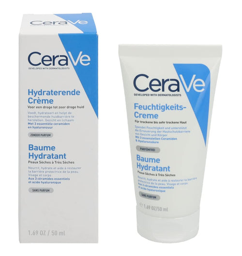 CeraVe Cerave crema hidratante |50ml| hidrante diario para rostro y cuerpo para piel seca