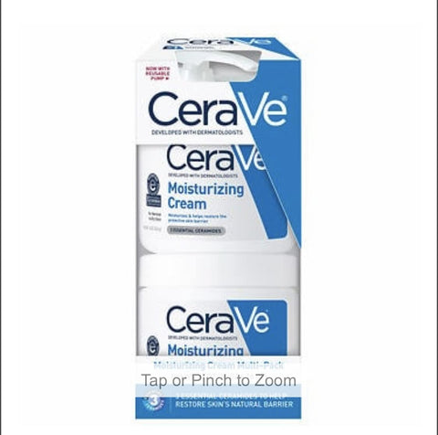 CeraVe Moisturizing Cream, 16 Ounce (Pack of 2)