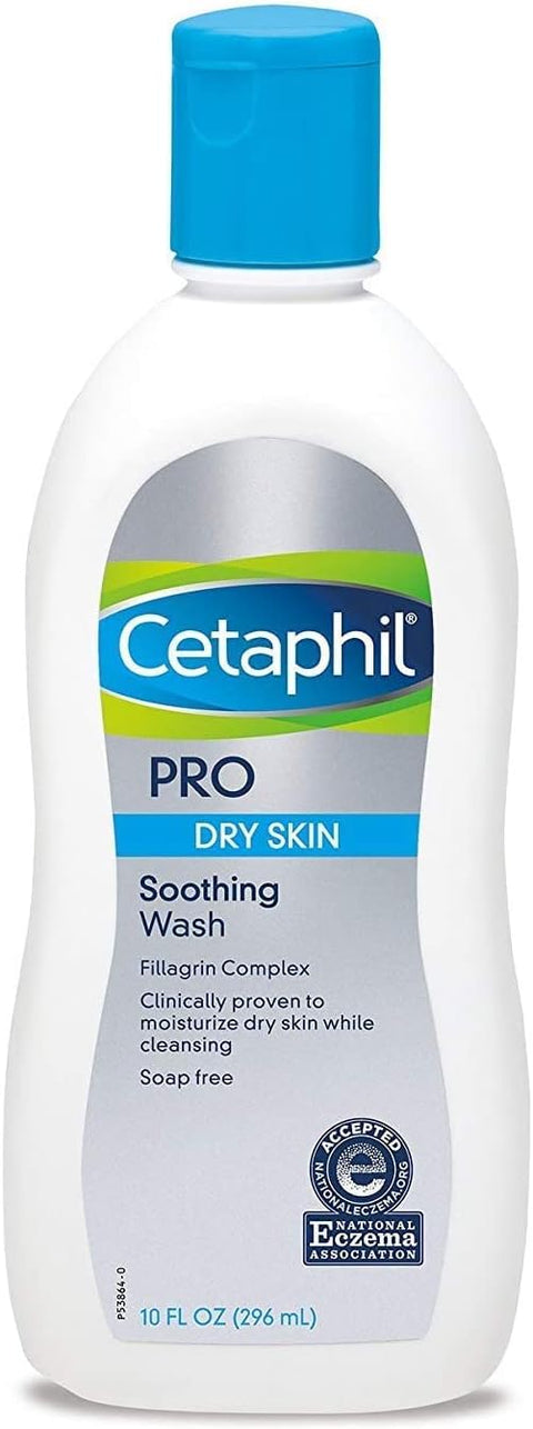 CetCetaphil PRO Dry Skin Soothing Wash 10-ounce Body Wash (Pack of 2)