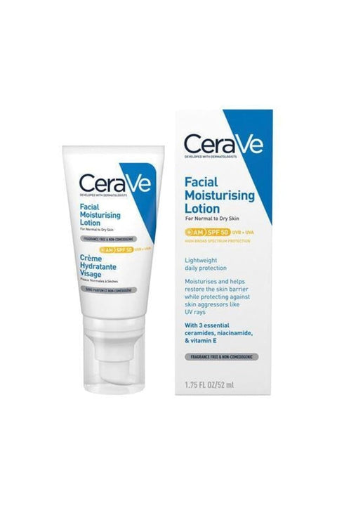 CeraVe AM Facial Moisturising Lotion SPF50 52ml/1.75floz