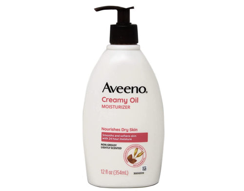 AVEENO Active Naturals Creamy Moisturizing Oil 12 oz (4 Pack)