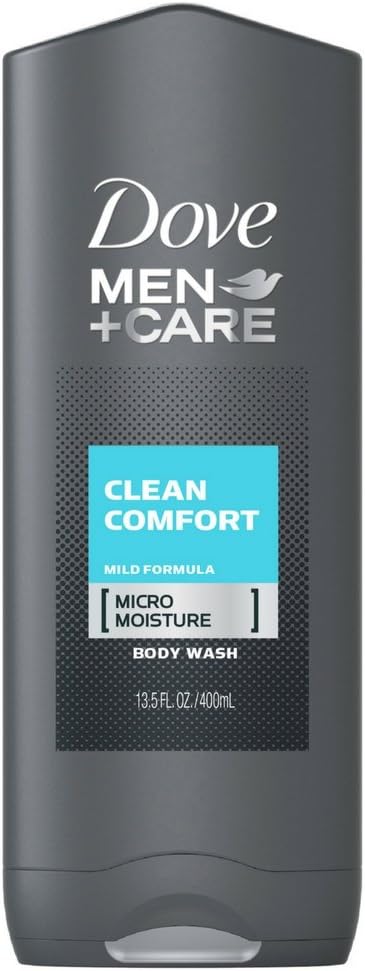 Dove Men + Care Body & Face Wash, Clean Comfort 13.50 oz (Pack of 6)
