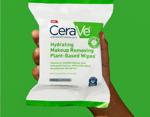 CeraVe Hydrating Makeup Removing Plant-Based Wipes 25 Count - Buy Packs and SAVE (Pack of 2)