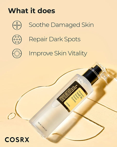COSRX Post Acne Mark Recovery - Snail Mucin 96% Essence + Vitamin C 13% Serum, Intensive Hydrating for Fine lines, Hyperpigmentation, After Blemish Care