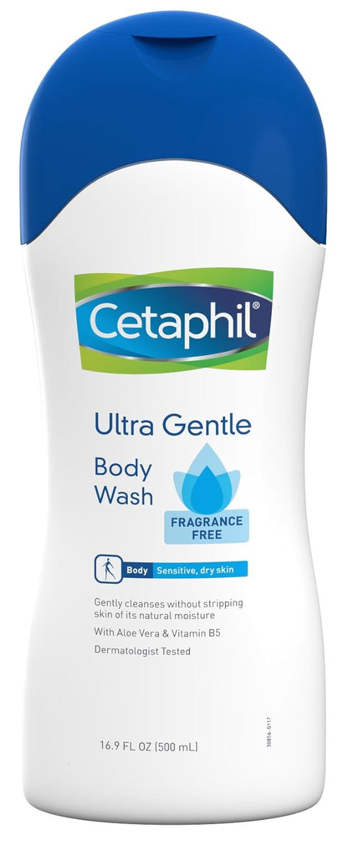 Cetaphil Ultra Gentle Body Wash, Fragrance Free, 16.9 Ounce