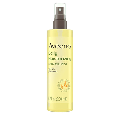 Aveeno Daily Moisturizing Dry Body Oil Mist with Oat and Jojoba Oil for Dry & Gentle, Soap-Free Body Wash with Oat to Soothe Dry, Itchy Skin - 33 fl. Oz