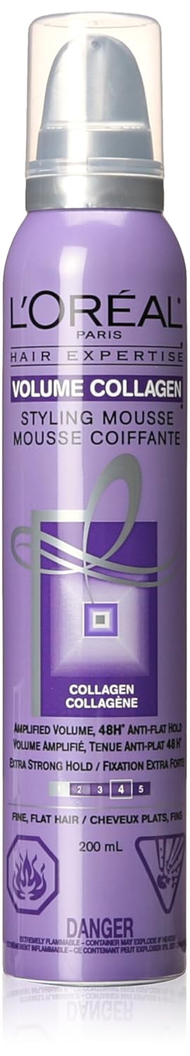 Loreal Hair Expertise Volume Collagen No 4 Styling Mousse 48 H Extra Strong Hold 200 ml