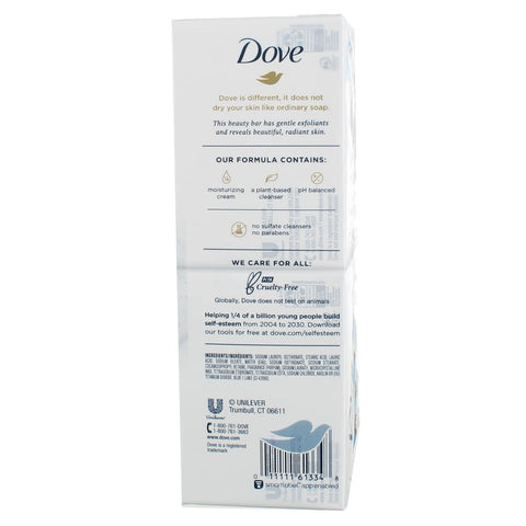 Dove Beauty Bar for Softer and Smoother Skin Gentle Exfoliating More Moisturizing Than Bar Soap 3.75 oz 6 Bars