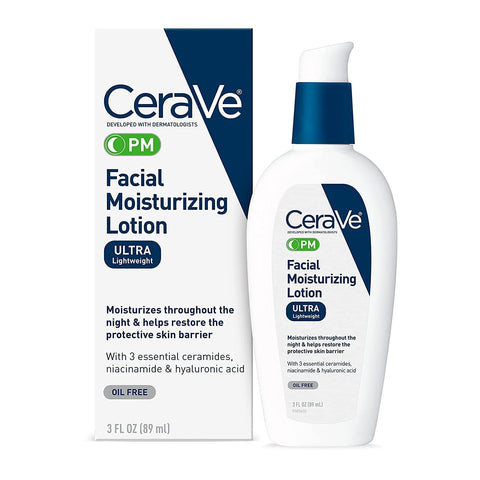CeraVe Facial Moisturizing Lotion PM Ultra Lightweight 3 oz