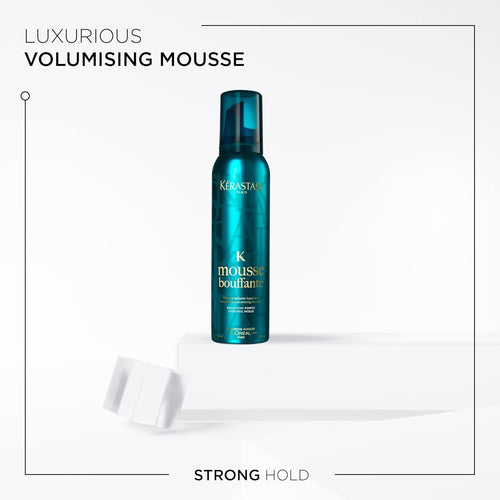 KERASTASE Mousse Bouffante Hair Mousse | Volumizing and Bodying Styling Product | Strong Hold | Heat Protectant | With Vitamins | For All Hair Types | 150ml