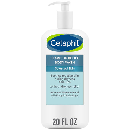 Cetaphil Body Wash, NEW Flare-Up Relief Body Wash with Colloidal Oatmeal to Help Soothe and Condition Ultra-Dry, Stressed, Sensitive Skin, 20 oz