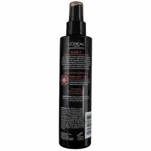L'Oreal Paris Hair Care Advanced Hairstyle Boost It Volume Inject Mousse, 8.3 Ounce & L'Oréal Paris Advanced Hairstyle Sleek It Iron Straight Heat Spray, 5.7 Ounce