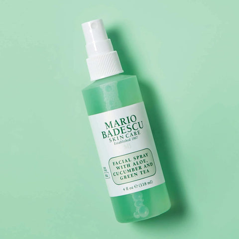 Mario Badescu Facial Spray with Aloe, Cucumber and Green Tea for All Skin Types, Face Mist that Hydrates & Invigorates