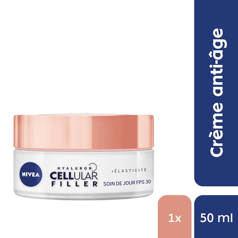 NIVEA Hyaluron Cellular Filler + Elasticity & Re-densifying Day Cream SPF30, 50 ml