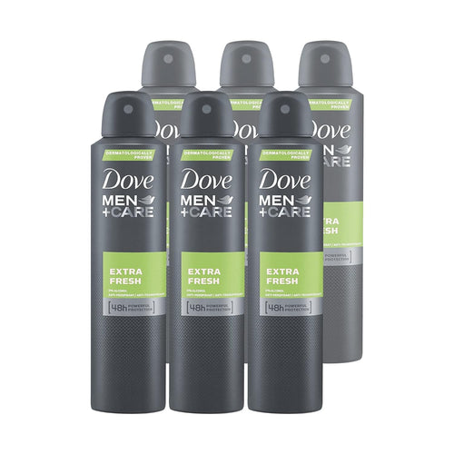 Dove Men+Care | Extra Fresh Anti-Perspirant 48 Hour Powerful Protection| 8.45 fl oz-250ML, 50.7 Fl Oz (Pack of 6)