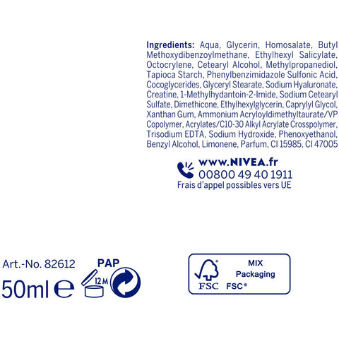 NIVEA Hyaluron Cellular Filler + Elasticity & Re-densifying Day Cream SPF30, 50 ml