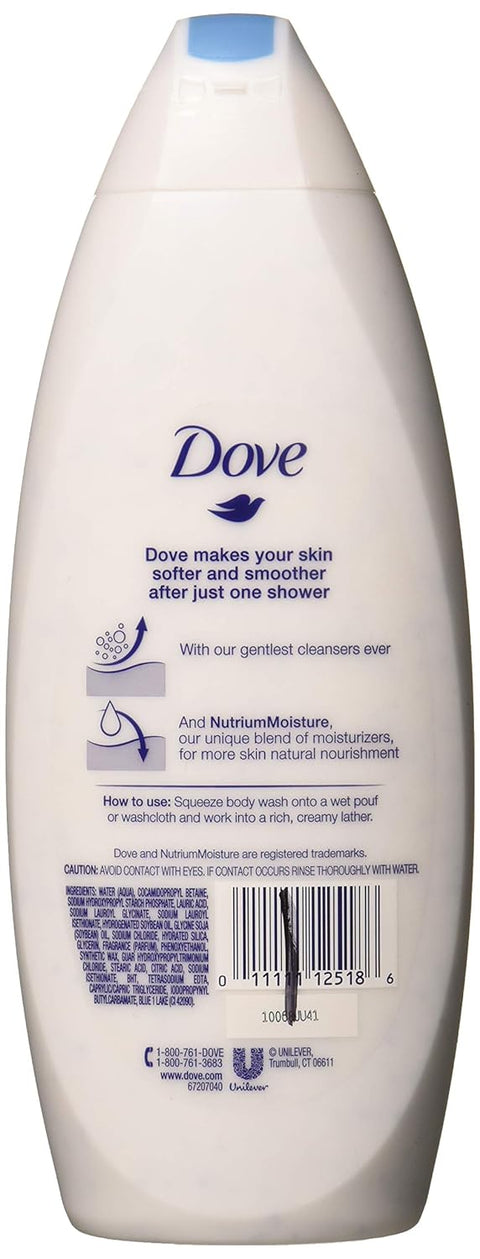 Dove Body Wash 22 oz Gentle Exfoliating (3 Pack)