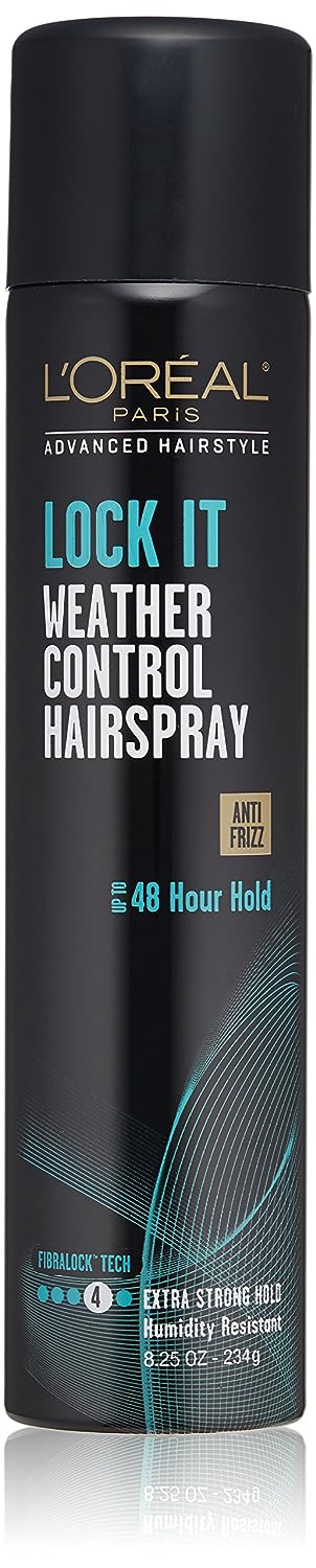 L'Oréal Paris Advanced Hairstyle LOCK IT Weather Control Hairspray, 8.25 oz. (Packaging May Vary) & L'Oreal Paris Hair Care Advanced Hairstyle Boost It Volume Inject Mousse, 8.3 Ounce