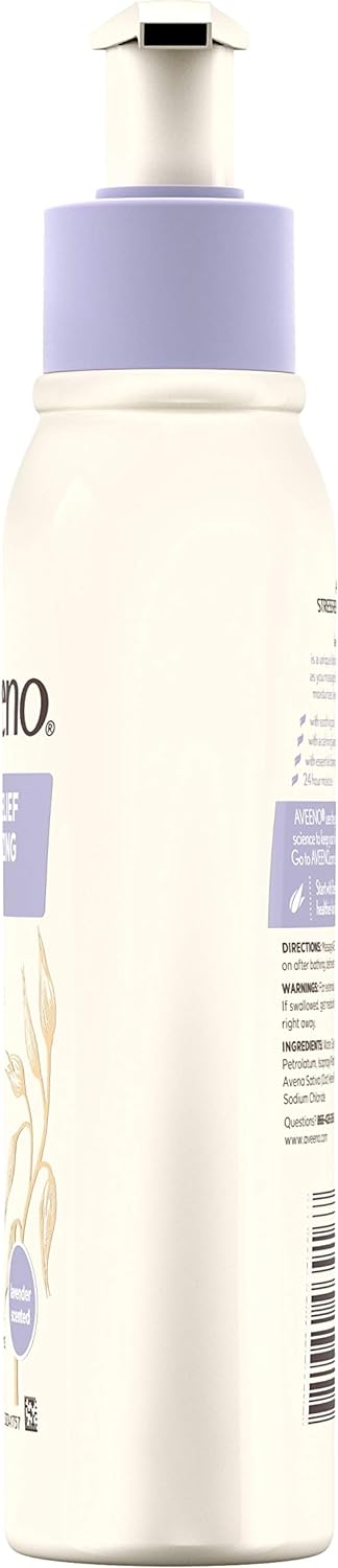 Aveeno Stress Relief Moisturizing Body Lotion with Lavender, Natural Oatmeal and Chamomile & Ylang-Ylang Essential Oils to Calm & Relax, 12 fl. oz ( Pack of 6)