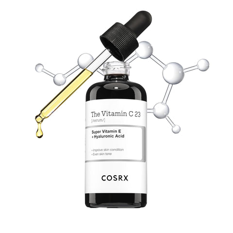 COSRX Pure Vitamin C Serum with Vitamin E & Hyaluronic Acid, Brightening & Hydrating Facial Serum for Fine Lines, Uneven Skin Tone & Dull Skin, 0.7oz/20g, Korean Skincare (Vitamin C 23% Serum)
