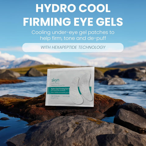 skyn ICELAND Hydro Cool Firming Eye Gels: Under-Eye Gel Patches to Firm, Tone and De-Puff Under-Eye Skin, 4 Pairs