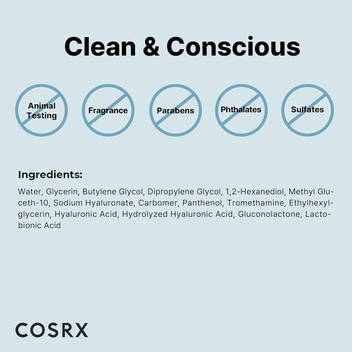 COSRX Hydrium Triple Hyaluronic Moisture Ampoule, 40ml / 1.35 fl.oz | Hyaluronic Acid Viscous Serum | Korean Skin Care, Animal Testing Free, Paraben Free