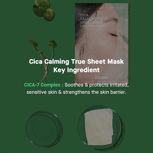 COSRX Cica Calming True Sheet Mask, 21ml / 0.71 fl.oz | Centella Face Mask