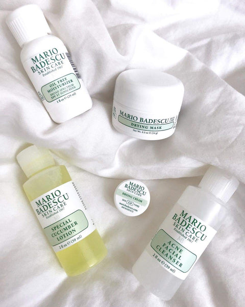 Mario Badescu Acne Starter/Control/Repair Skin Care Kit for All Types of Breakouts | Facial Set Ideal for Combination or Oily Face for Healthy, Clear Complexion