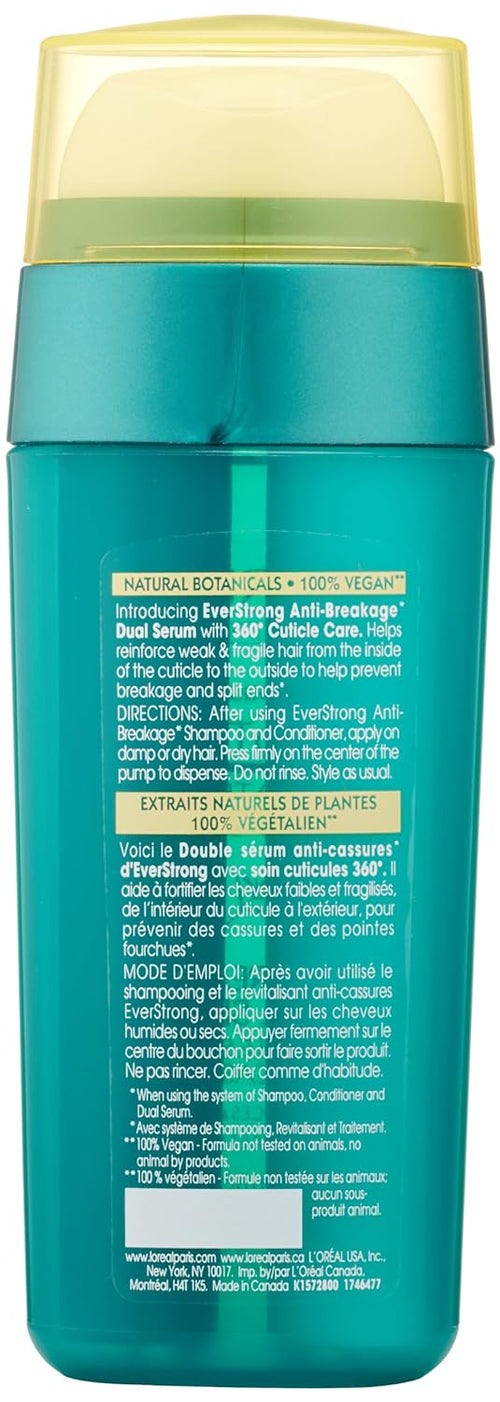 L'Oreal Paris Hair Expertise EverStrong Anti-Breakage Double Force Cream Serum, 1.0 Fluid Ounce