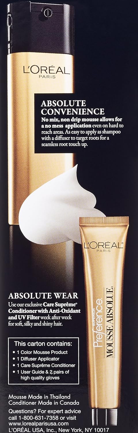 L'Oreal Paris Superior Preference Mousse Absolue, 425 Dark Mahogany Brown