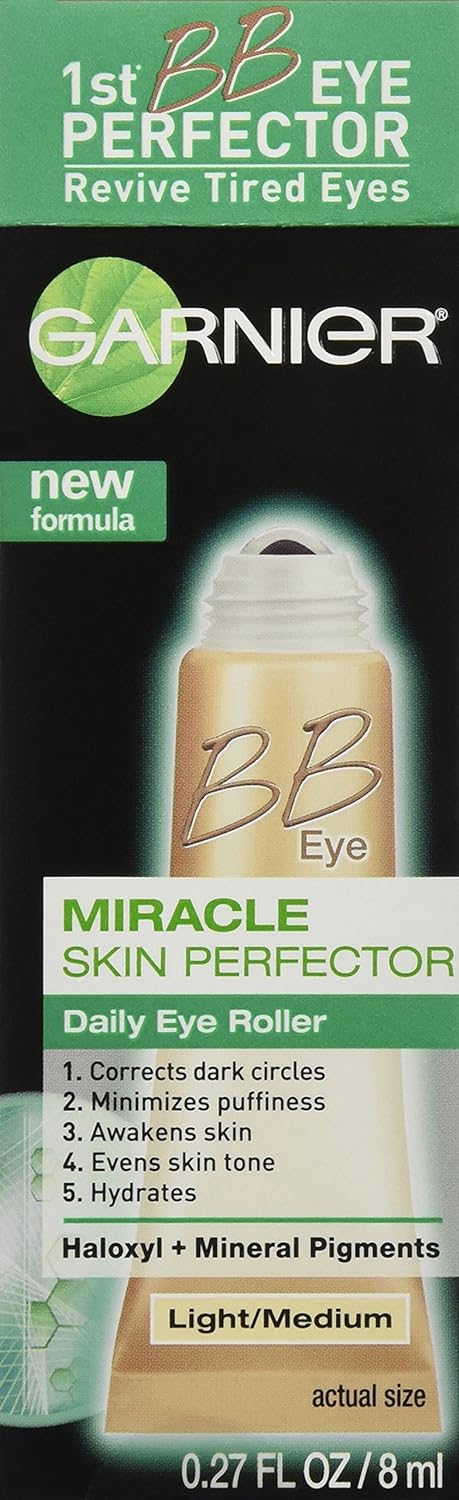 Garnier Skin BB Eye Miracle Skin Perfector Eye Roller, Fair/Light, 0.27 Fluid Ounce