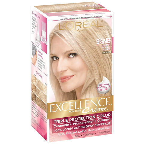 L'Oreal Excellence Creme - 9-1/2NB Lightest Natural Blonde (Natural) 1 Each (Pack of 2)
