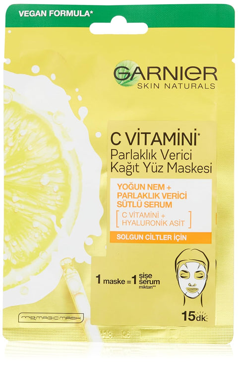 Garnier Vitamin C Super Hydrating Sheet Mask, 6 Count