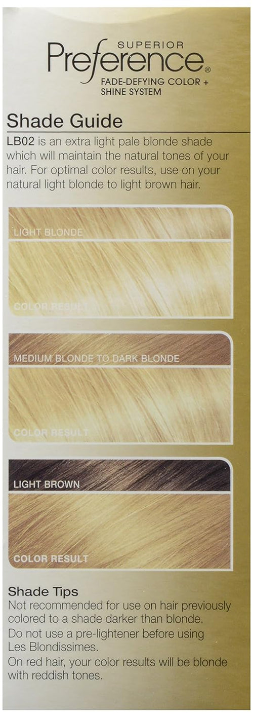 L'Oreal Superior Preference Les Blondissimes, LB02 Extra Light Natural Blonde (Natural) 1 ea