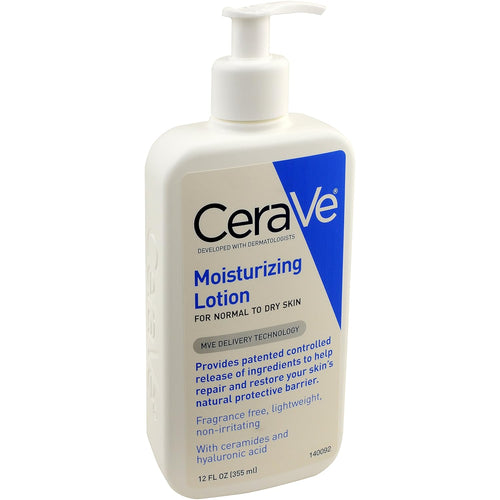 CeraVe Daily Moisturizing Lotion | 12 Ounce | Face & Body Lotion for Dry Skin with Hyaluronic Acid | Fragrance Free