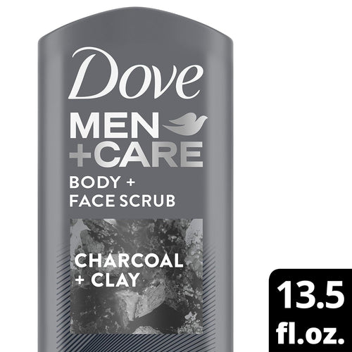 Dove Men+Care Elements Body Wash Charcoal+Clay Effectively Washes Away Bacteria While Nourishing Your Skin 13.5 oz