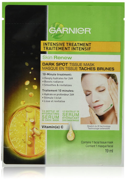 Garnier Skin Renew Dark Spot Treatment Mask - 1 Piece, 19 Ml