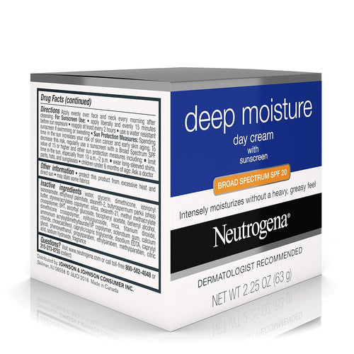 Neutrogena Deep Moisture Day Cream SPF 20, 2.25 Ounce